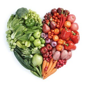 srdce zelenina a ovocie
