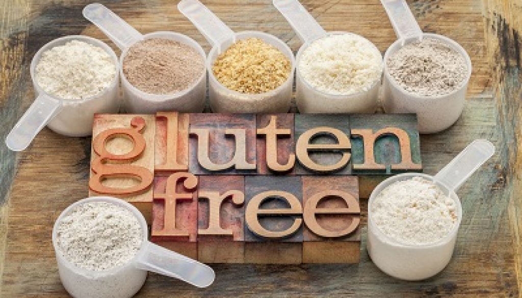 gluten free flours and typography